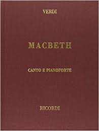 Macbeth vocal score Tapa dura Verdi